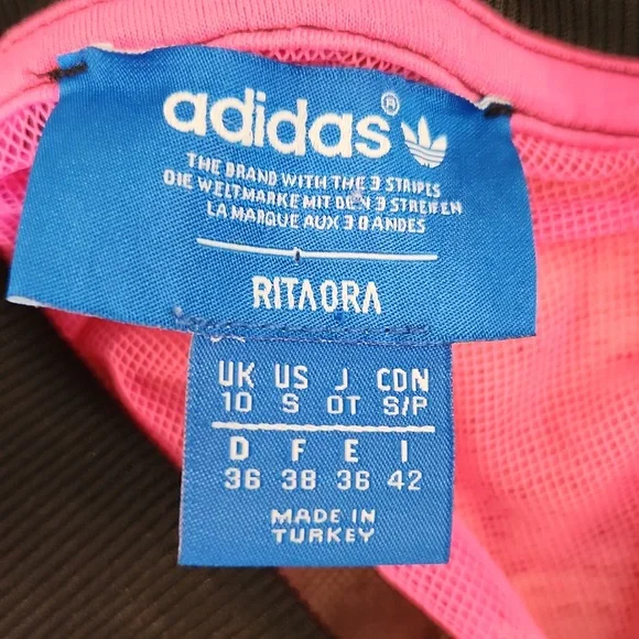 Adidas Original X Rita Ora Neon Multicolor Track Jacket (W Size S)